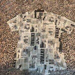 bordo cromato newspaper shirt